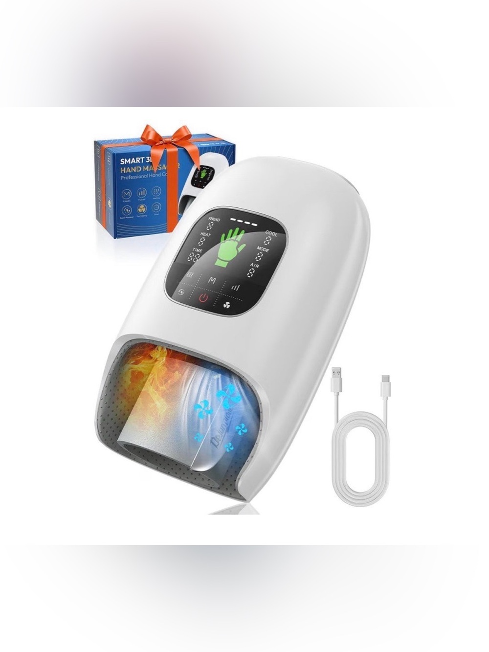 Hand Massager with Heat and Compression, Hot & Cool